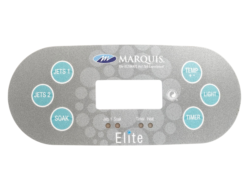 Autocollant clavier de commande TP600 Celebrity Elite Marquis, 6 boutons