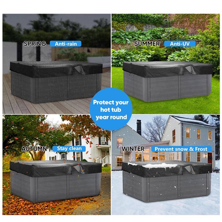 Housse de protection pour spa Vector V65L 213 x 165 cm, black