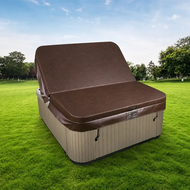 Couverture pour spa 229 x 229 x R30,48 cm, marron