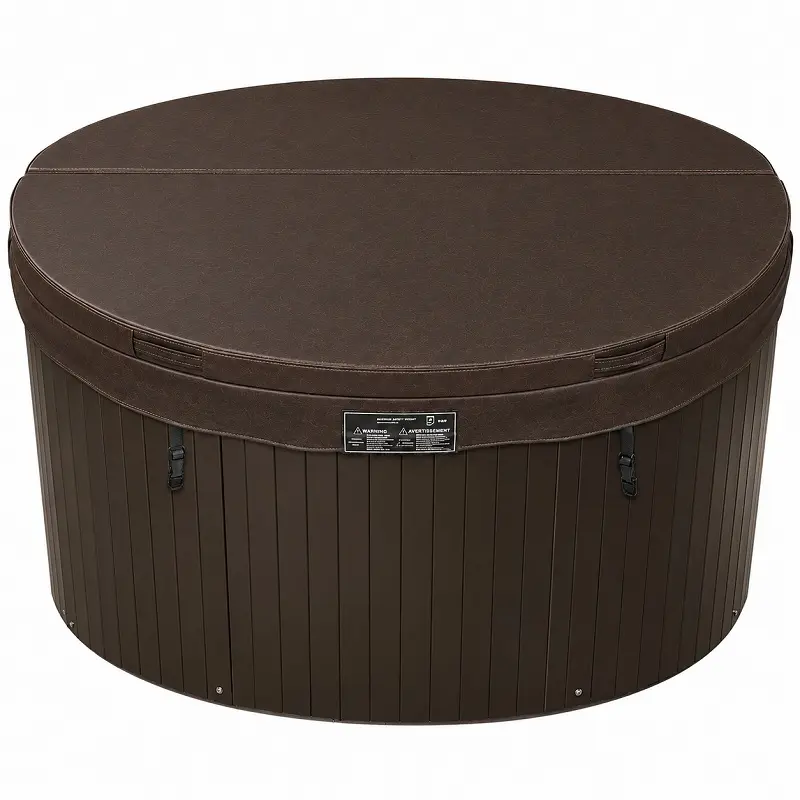 Couverture pour spa rond diamètre 213 cm, marron