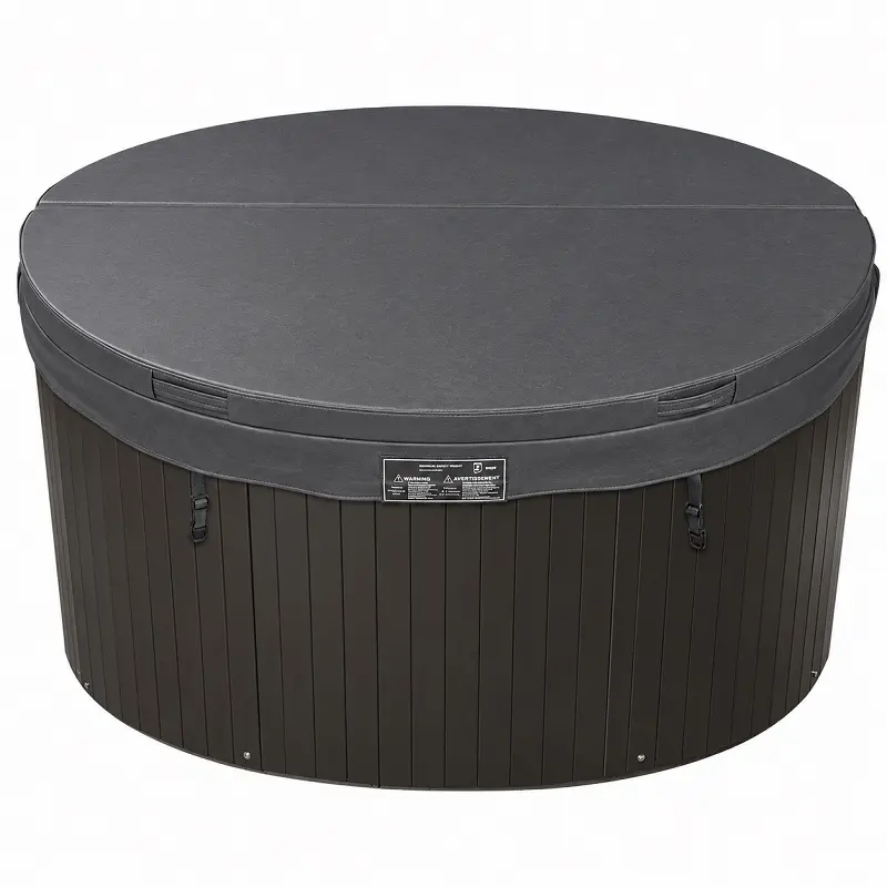 Couverture pour spa rond diamètre 213 cm, grise