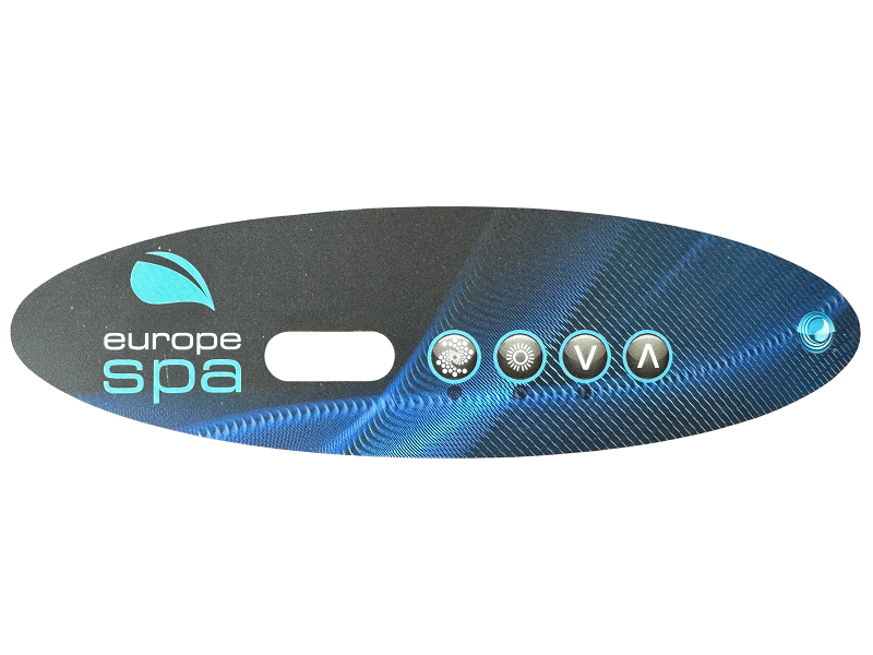 Autocollant clavier de commande Europe Spa, 4 boutons