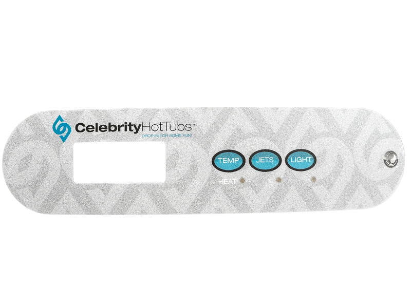 Autocollant clavier de commande TP400, 3 boutons