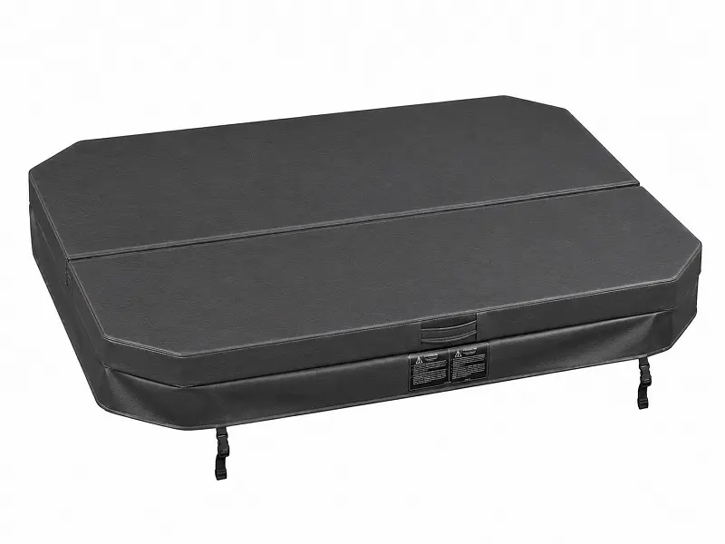 Couverture pour spa V65L 213 x 165 cm, pans coupés, grise