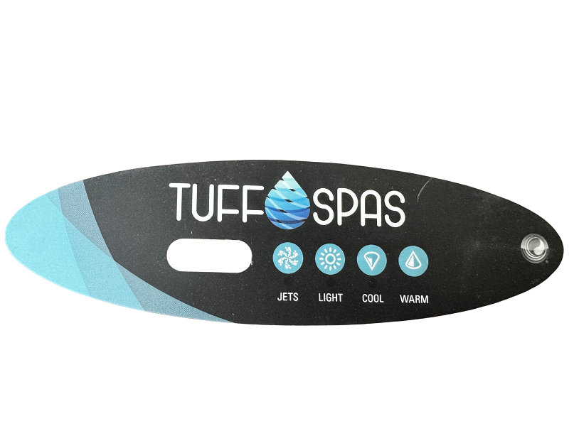 Autocollant clavier de commande VL260 Tuff Spas, 4 boutons