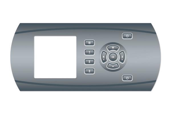 Autocollant clavier de commande In.K600, 11 boutons