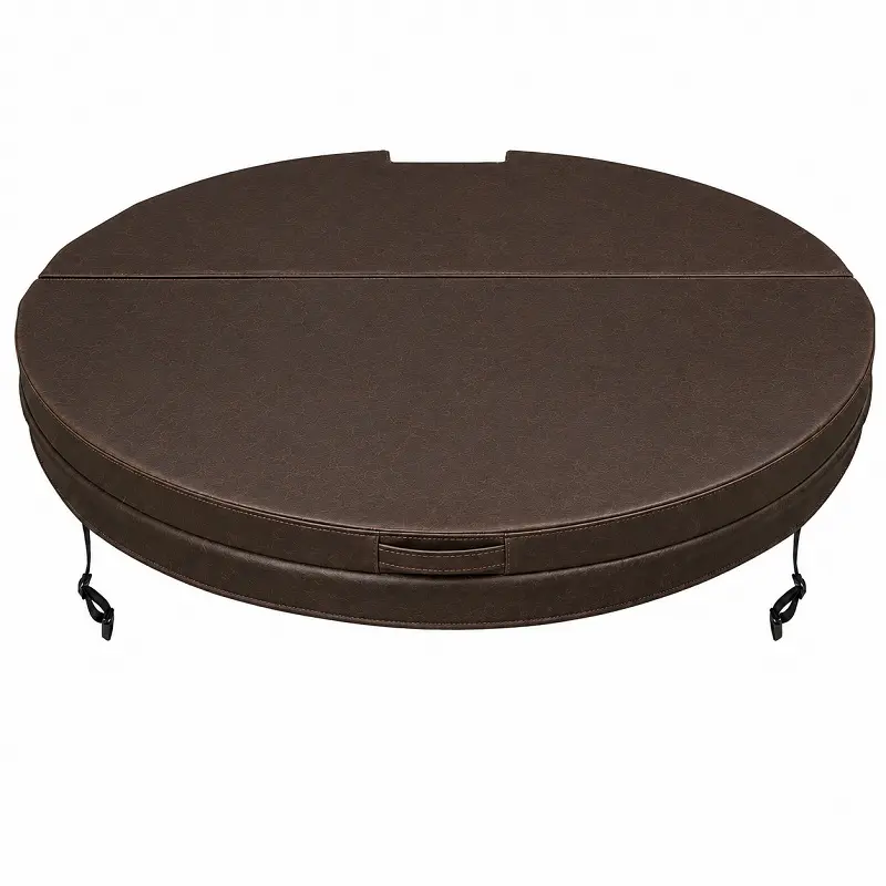 Couverture pour spa rond diamètre 213 cm, marron