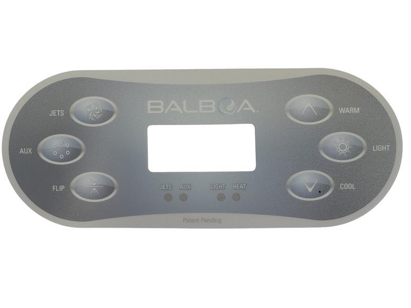 Autocollant clavier de commande Balboa, 6 boutons