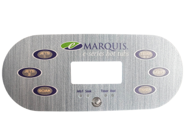 Produit Autocollant clavier de commande TP600 E-Series Marquis, 6 boutons Image