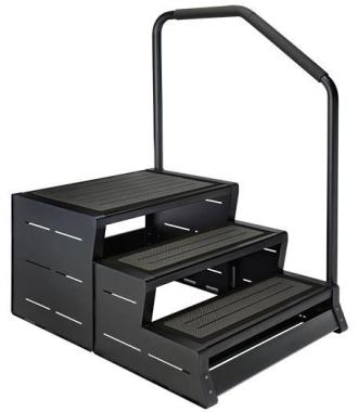 Produit Escalier 3 marches avec rampe accès Image