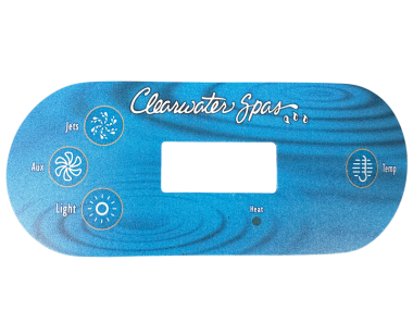 Produit Autocollant clavier de commande VL406T Clearwater Spas, 4 boutons Image