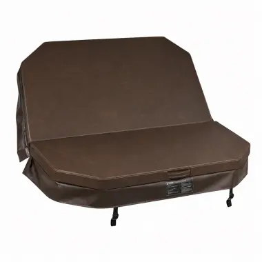 Produit Couverture pour spa V94L 238 x 238 cm avec pans coupés, marron Image