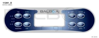 Produit Autocollant clavier de commande ML700, 8 boutons Image