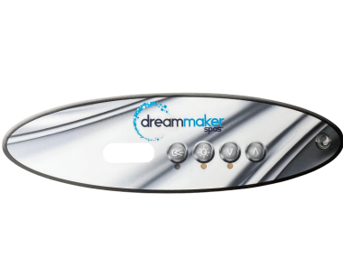Produit Autocollant clavier de commande VL260 Dreammaker Spas, 4 boutons Image