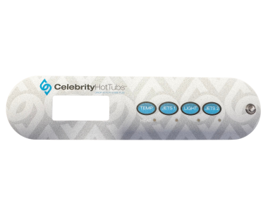Produit Autocollant clavier de commande TP400, 4 boutons Image