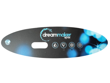 Produit Autocollant clavier de commande VL260 Dreammaker Spas, 4 boutons Image