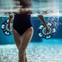 Vignette - Paire d'haltères aquatiques, Pullpush Flowers, bleu
