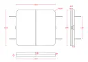 Vignette - Couverture pour spa 213 x 235 x R22.86 cm, grise