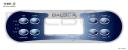 Vignette - Autocollant clavier de commande ML700, 8 boutons