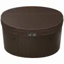 Vignette - Couverture pour spa rond diamètre 213 cm, marron