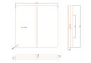 Vignette - Couverture pour spa Show, 239 x 229 x R40.64 cm, grise