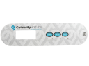 Vignette - Autocollant clavier de commande TP400, 3 boutons