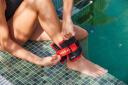 Vignette - Bracelets lestés avec boucle Aquagym, 2 x 1 Kg, orange