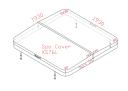 Vignette - Couverture pour spa 193 x 193 x R22,86 cm, grise
