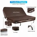 Vignette - Couverture pour spa 229 x 229 x R30,48 cm, marron