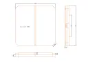 Vignette - Couverture pour spa V94L 238 x 238 cm avec pans coupés, grise