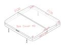 Vignette - Couverture pour spa 213 x 213 x R22.86 cm, grise