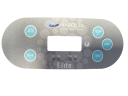 Vignette - Autocollant clavier de commande TP600 Celebrity Elite Marquis, 5 boutons