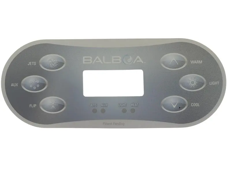 Autocollant clavier de commande Balboa, 6 boutons